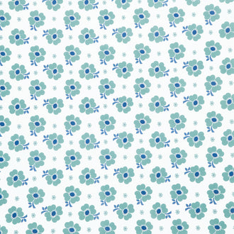 Bee Vintage - Floral Seaglass 108" Wide Backing