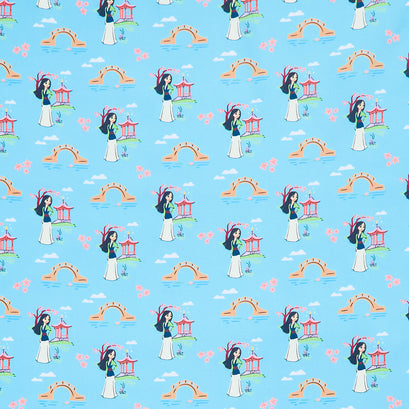 Disney - Princess Princess Mulan Blue Yardage