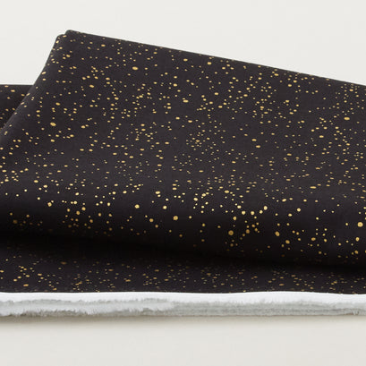 Illusion - Speckle Black Metallic 2 Yard Cut