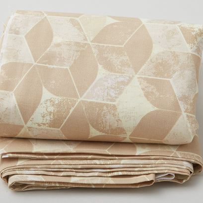 Tumbling Blocks - Natural 108" Wide 3 Yard Cut