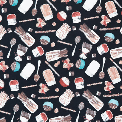 Cocoa Sweet - Sweets Toss Black Yardage