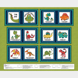 Little Readers - Dinosaurs Book Green Panel