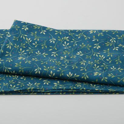 My Secret Garden Favorites - Vine & Dots Blue 2 Yard Cut