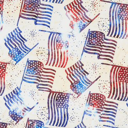 Artisan Batiks - Liberty - Flags Cloud Yardage