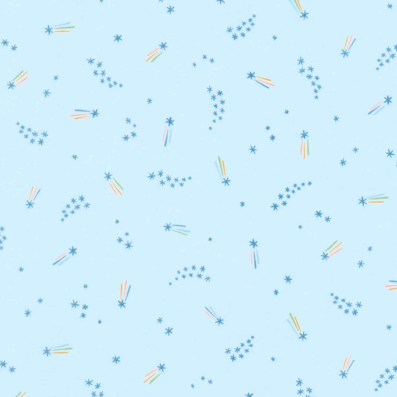 Cozy Cotton Flannels - Over the Moon Full Collection Shooting Stars Sky Yardage Primary Image