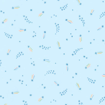 Cozy Cotton Flannels - Over the Moon Full Collection Shooting Stars Sky Yardage