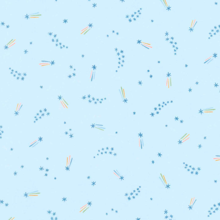 Cozy Cotton Flannels - Over the Moon Full Collection Shooting Stars Sky Yardage Primary Image