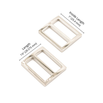 ByAnnie 1" Wide Mouth Flat Slider Nickel - Set of Two Primary Image