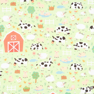 Cuddly Countryside - Barnyard Green Yardage
