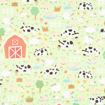 Cuddly Countryside - Barnyard Green Yardage