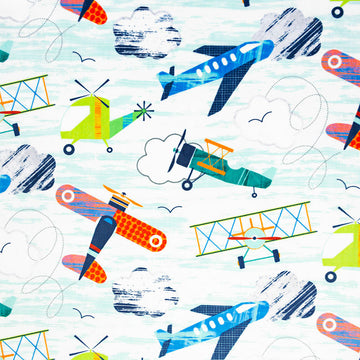 Cuddle® Prints - Fly With Me Aruba Digitally Printed Minky Yardage Primary Image