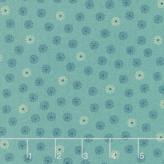 Willow Hollow - Polka Dot Clusters Medium Blue Yardage