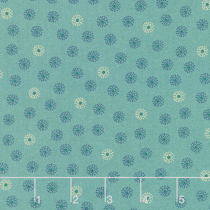 Willow Hollow - Polka Dot Clusters Medium Blue Yardage