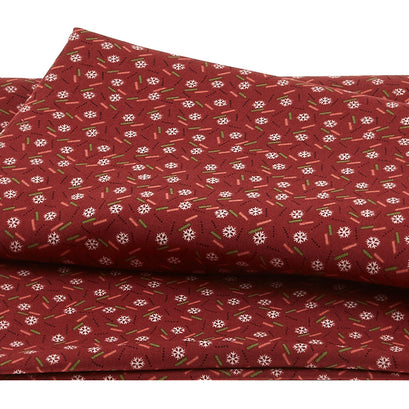Winter Joy - Snowflake Toss Red 2 Yard Cut