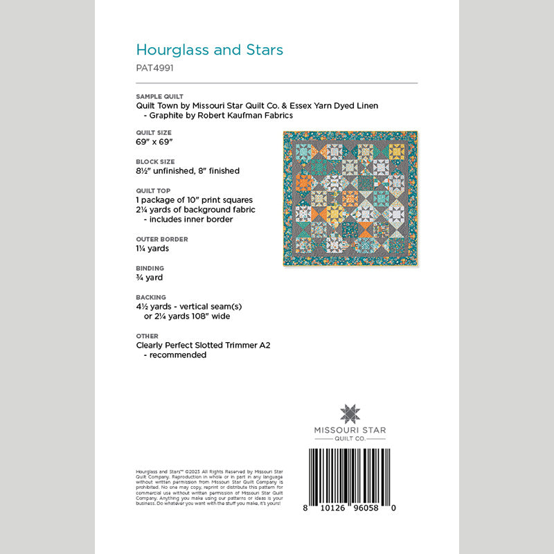 Digital Download - Hourglass and Stars Quilt Pattern by Missouri Star Alternative View #1