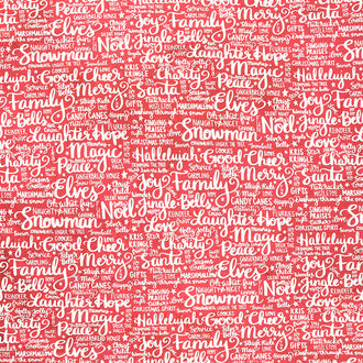 Comfort and Joy - Holiday Feels Red Yardage
