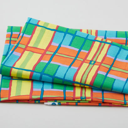 Kaffe Fassett - August 2022 Checkmate Yellow 2 Yard Cut