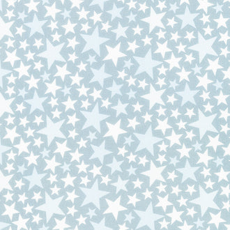 Large Stars Grey Yardage