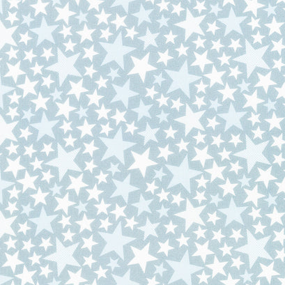 Large Stars Grey Yardage