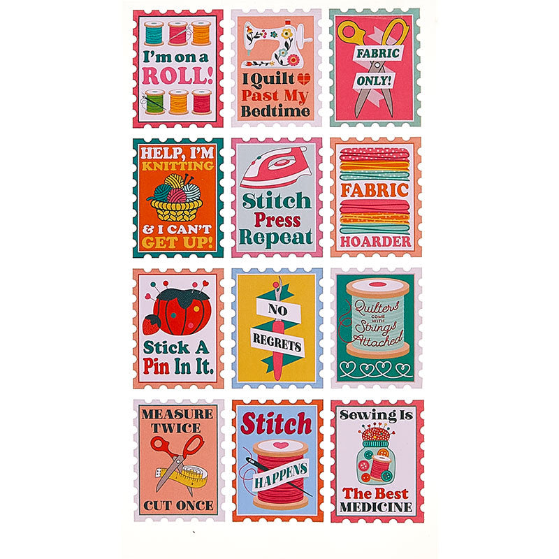 MSQC Quilt Stamp Stickers Primary Image