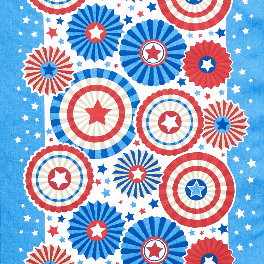 Classic Retro Toweling - Patriotic American Celebration 16" Toweling Yardage Primary Image