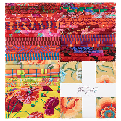 Kaffe Collective August 2022 Warm Colorway 10" Squares