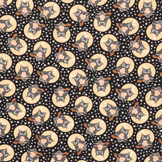 Owl-o-Ween - Owls Midnight Yardage