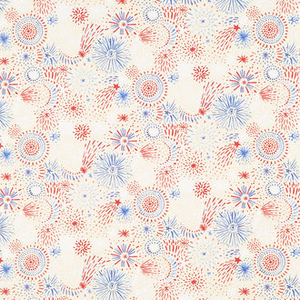 Colors of Courage - Fireworks All Over Tan Yardage