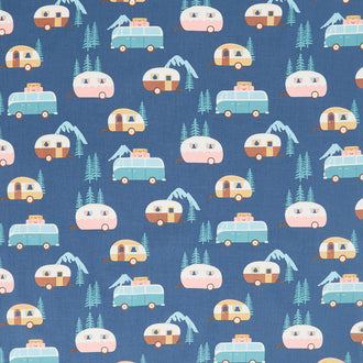 Live Love Glamp - Trailers Denim Yardage