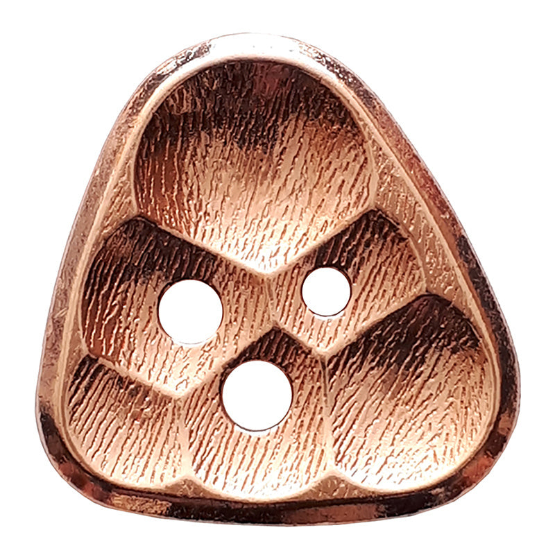 Triangle Metal 30mm Button - Copper Primary Image