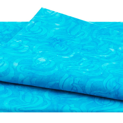 Floralicious Batiks - Wavy Swirl Tulip Medium Pool 2 Yard Cut