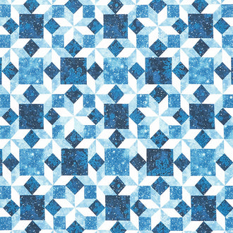 Father Christmas - Quiltblocks Navy Yardage