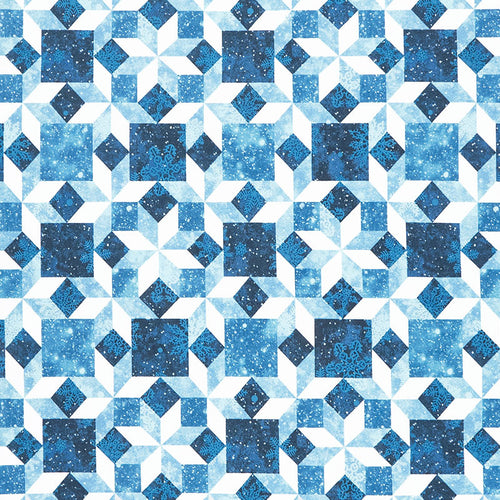 Father Christmas (Northcott) - Quiltblocks Navy Yardage Primary Image