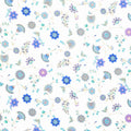 Empress - Small Metallic Medallions Cream Yardage Primary Image