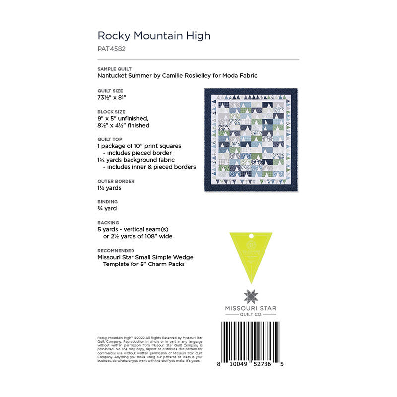 Rocky Mountain High Quilt Pattern by Missouri Star Alternative View #1