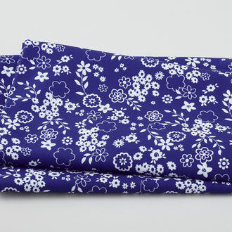 Anname Favorites - Blue Floral Outline 2 Yard Cut
