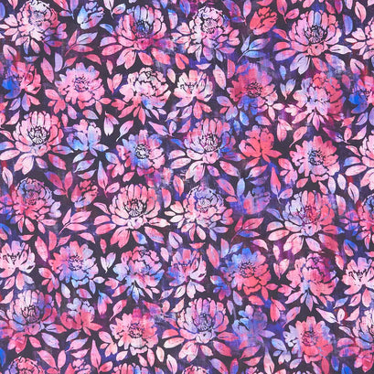 Halcyon II - Blooms Magenta Yardage