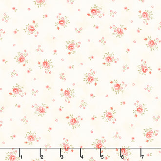 Collection for a Cause: Etchings - Peaceful Posies Parchment Yardage