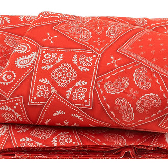 Red White and Bang Red 108" Wide Backing 3 Yard Cut