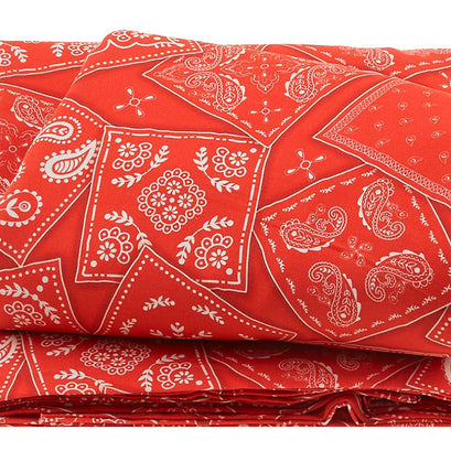 Red White and Bang Red 108" Wide Backing 3 Yard Cut