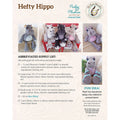 Hefty Hippo Pudgy Plushies Pattern Alternative View #1