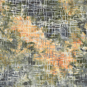 River Walk Batiks - Hashtag Multi Brown Black Grey Yardage
