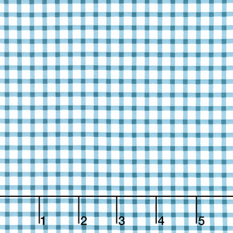 Honeycomb Hill - Gingham Blue Yardage