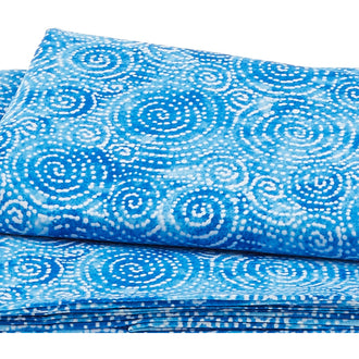 Freestyle Dotted Swirls Dark Blue 2 yard cut