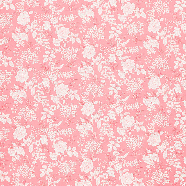 Tranquility (Henry Glass) - Floral Pink Yardage Primary Image