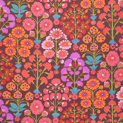Kaffe - 85 and Fabulous Sprays Red Yardage