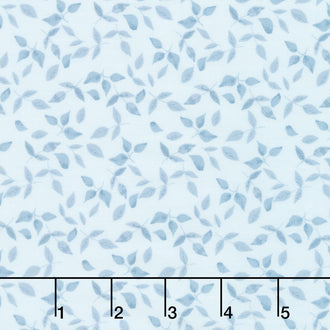 Winsome Critters - Leaf Toss Blue Yardage