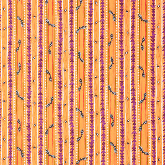Scaredy Cat - Creepy-Crawlies Orange Yardage