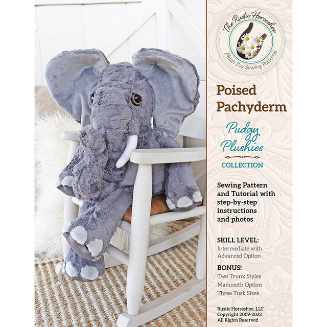 Poised Pachyderm Pudgy Plushies Pattern Primary Image