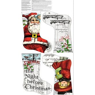Nicholas - Santa Stocking Multi Panel